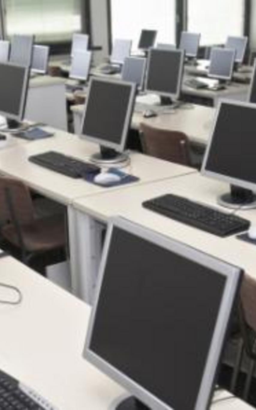 computers in a lab